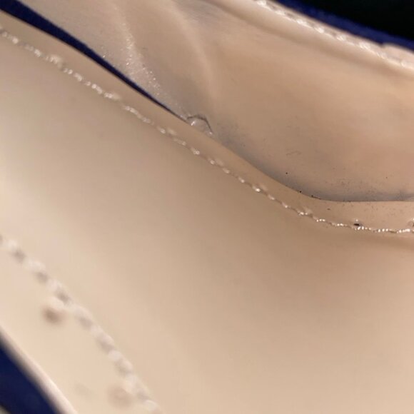 Bamboo Size 8 1/2 Cobalt Blue Ankle Strap Wedges - Picture 12 of 16